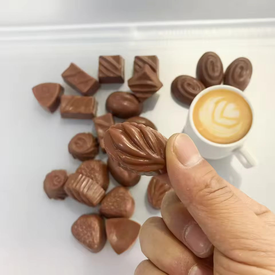 Realistic Chocolate Bar Simulation Chocolate Model Handmade Candy Accessories for Food Decoration Desserts Snacks Decoration