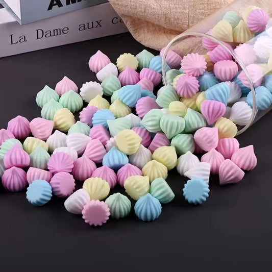 Cream Meringue Sugar Artificial Candy Model Home Decor Miniature Craft Ornament Garden Fairy Decoration DIY Accessories 6pc/lot