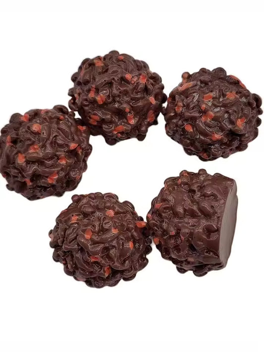 20/50Pcs Sweet Artificial Chocolate Ball Flatback Resin Cabochon Sweet Candy Ornaments DIY Scrapbooking Phone Case Decor Craft